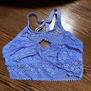 Lace, layered bralette